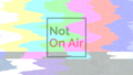 Not On Air Color Wave wallpaper with pastel television-static waves in yellow, aqua, green, pink and purple.