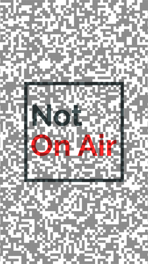 Vertical Not On Air Monochrome Static wallpaper for phones, Reels and Shorts with black-and-white television noise.